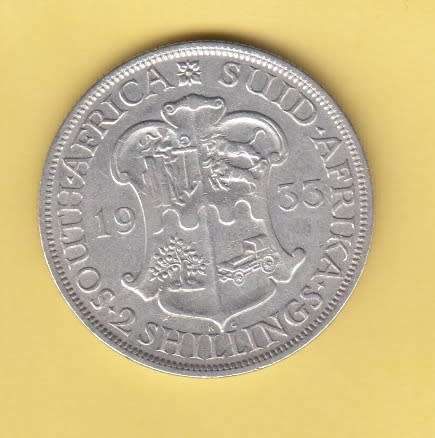 1933 SA Union Silver 2 Shilling