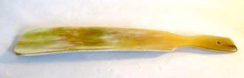 Vintage Large Bone Carved Shoe Horn