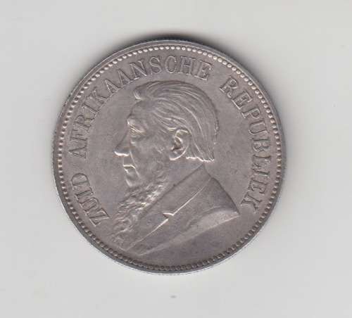 1892 Five Shillings Single Shaft President Kruger Series Zuid Afrikaansche Republiek. 1892 Only