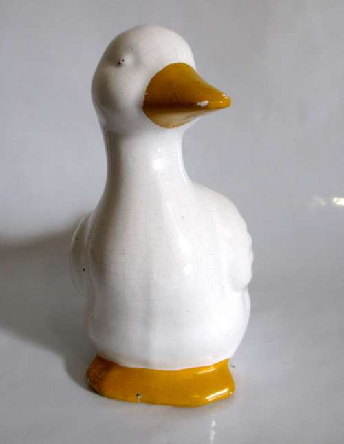 Vintage Ceramic Duck Planter. As per Photo.