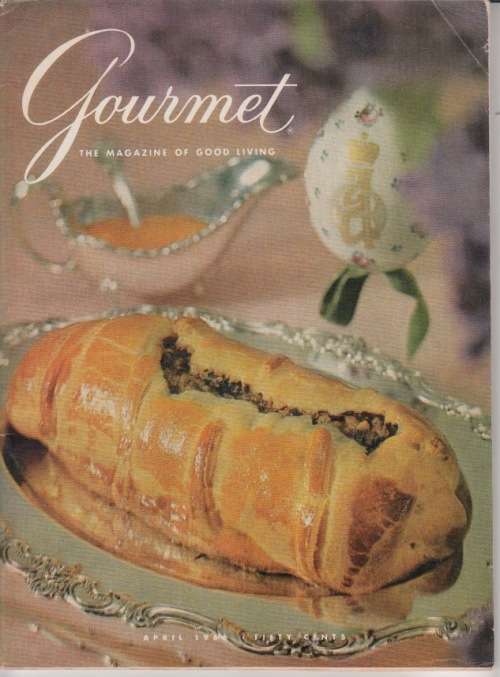 Gourmet, The Magazine of Good Living April 1966. 84p with Recipies. Good Condition.