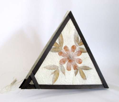 Vintage Paper Mache folding Lantern/Hanging Decoration. 42 cm when open.