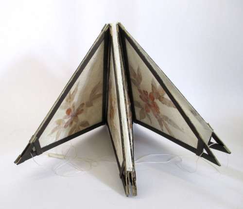 Vintage Paper Mache folding Lantern/Hanging Decoration. 42 cm when open.