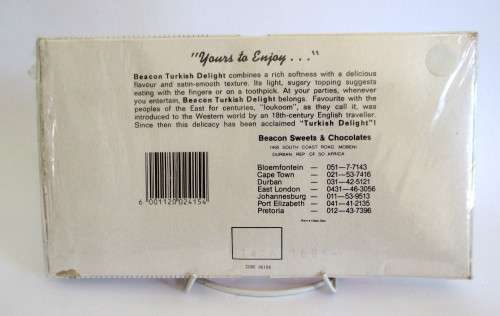 Vintage Beacon Turkish Delight Sweets. 500g. Unopende, wrapped.