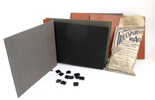 Three Vintage Scrapbook Photo Albums, with a bag of Photo Corners for the perfect Finish.