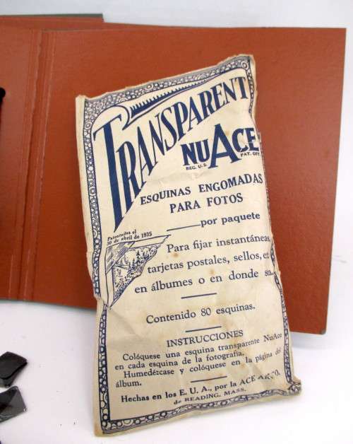 Three Vintage Scrapbook Photo Albums, with a bag of Photo Corners for the perfect Finish.