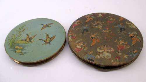 TWO 1950's Vintage Stratton, England Powder Compact.