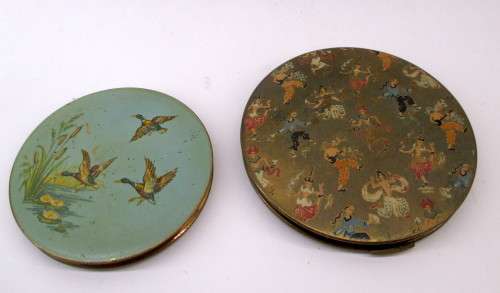 TWO 1950's Vintage Stratton, England Powder Compact.