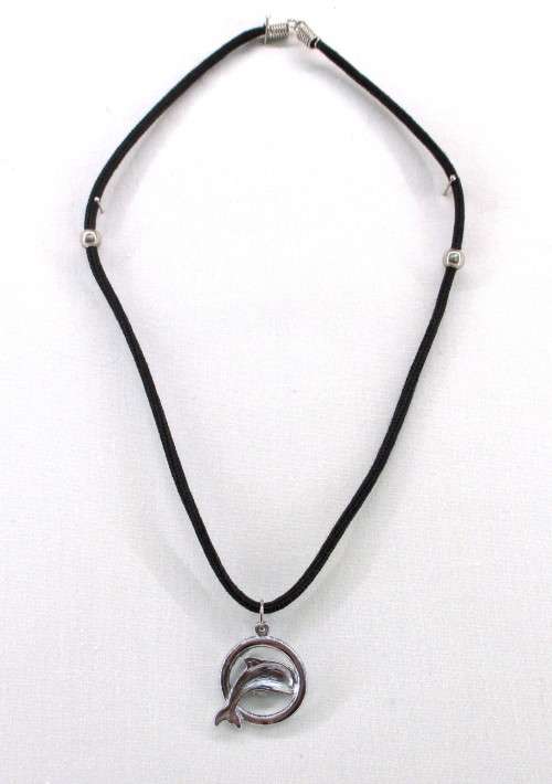 Vintage Necklace - Dolphin  - Costume Jewelry  36cm long.