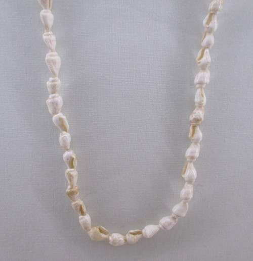Vintage Hand Stringed Shell Necklace. 72 cm long