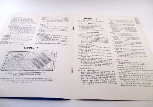Three Vintage Knitting Patterns For Gentlemen.