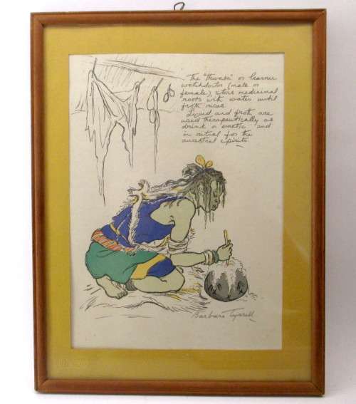 BARBARA TYRRELL - 4 LITHOGRAPHS - TRIBAL PEOPLE OF SOUTH AFRICA.
