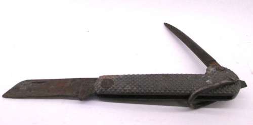Rodgers of Sheffield Naval Jack knife with marlin spike, 3.5 in. blade.  Needs TLC.