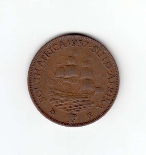 1937 SA Union Half Penny