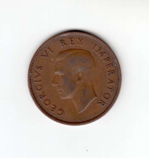 1937 SA Union Half Penny