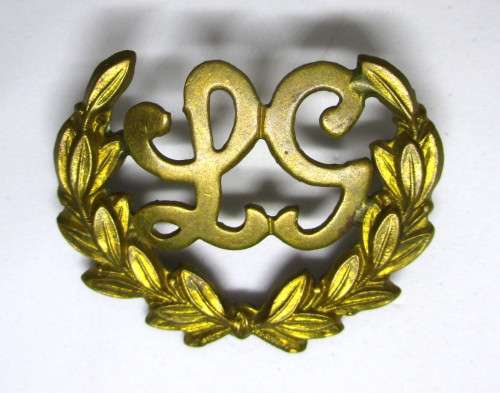 WW1 British Army Lewis Gunner Machine Gun Sleeve Badge - Brass
