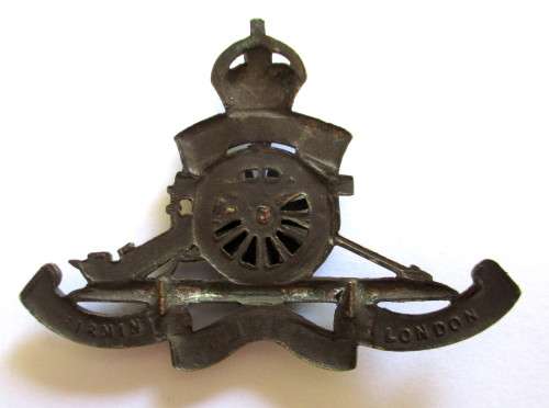 South Africa Arillery Badge 1926 - 1956 Lugs Clipped