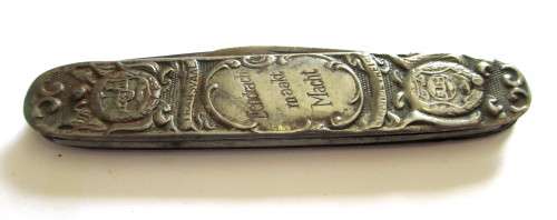 Paul Kruger & de Wet Pocket Knife (Transvaal and Orange Frijst.) EENDRAG MAAKT MACHT