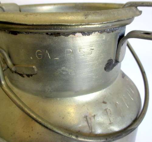 Vintage 1 Gallon MilkCream Can Stamped 1 Gal Please note other stamps on Can Heavy