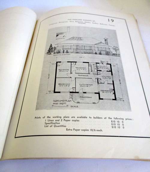 Vintage Pre 1960 $0 House Plans for SA Builders with 2 Home Plan Magazines, 1982.