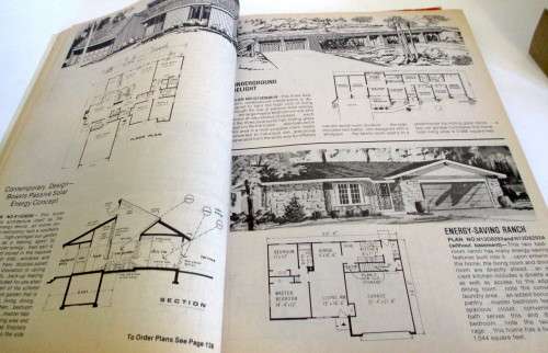 Vintage Pre 1960 $0 House Plans for SA Builders with 2 Home Plan Magazines, 1982.