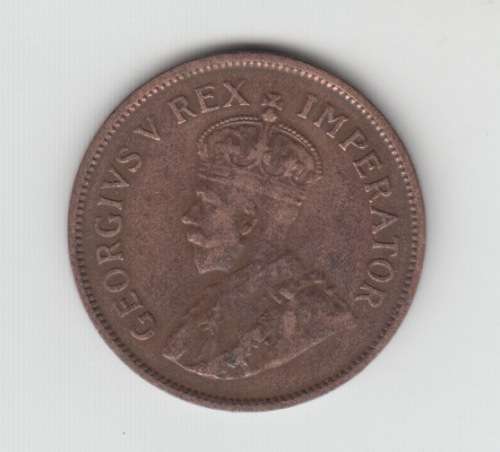 1934 SA Union Half Penny Bronze