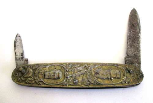 Transvaal and Orange-Freist Knife. Kruger and De Wet. Needs TLC.