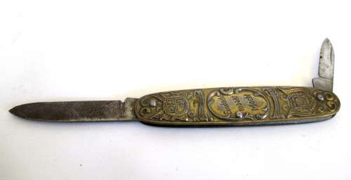 Transvaal and Orange-Freist Knife. Kruger and De Wet. Needs TLC.