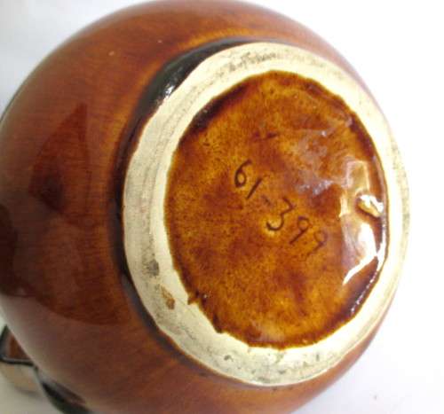 Large Vintage Glazed Ceramic Jug. Spotless. 25cm High.