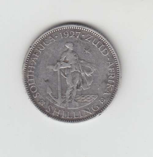 1927 SA Union Silver One shilling. RARE.