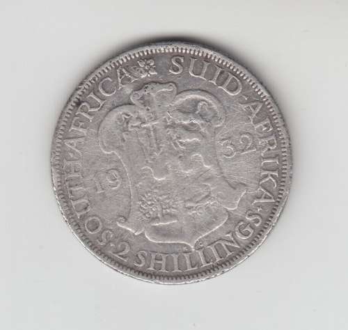 1932 South African Union Two Silver Shilling