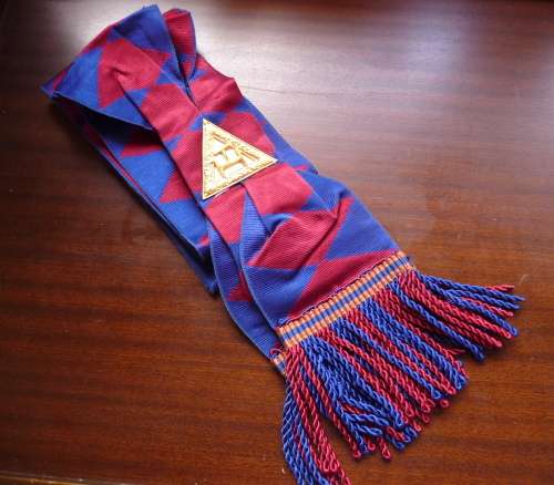 Vintage Masonic Master Mason Apron with Sash Regalia Royal Arch Companions Freemason Ceremonial