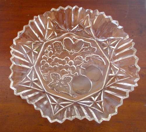 Vintage Cutglass Salad or Fruit Bowl. Very nice.