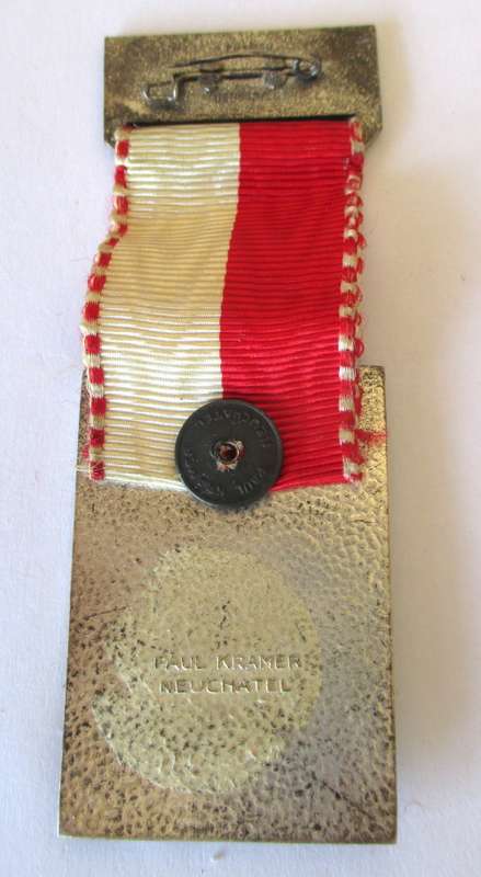 Swiss Shooting Federation Individual Shooting Award 1956 by Paul Kramer of Neuchâtel
