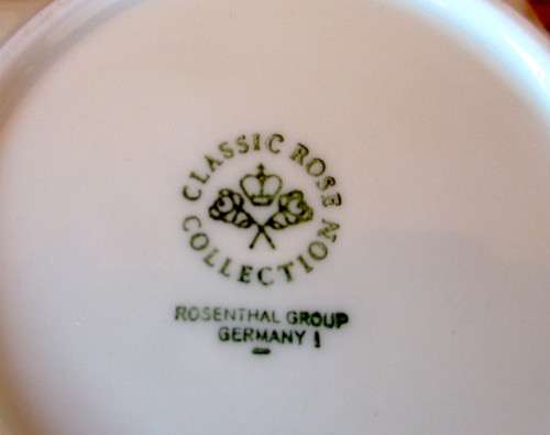 Set of 4 Vintage Rosenthal, Germany `Classic Rose` Pin/Butter/Trinket Dish Gold Gilt.