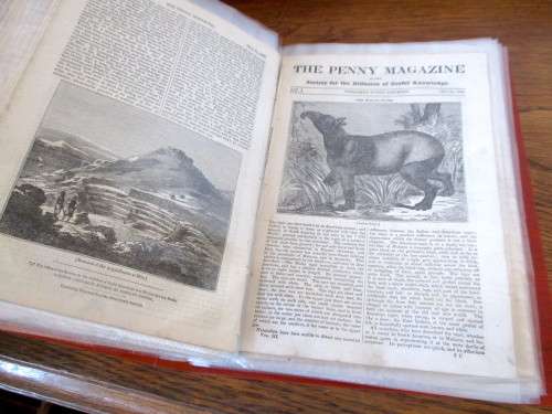 1834 Full set of 51 `The Penny Magazine`. Good Condition.