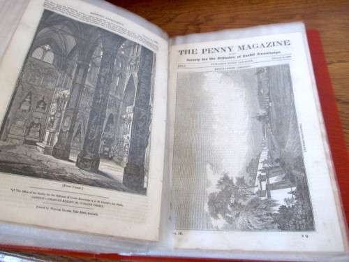 1834 Full set of 51 `The Penny Magazine`. Good Condition.
