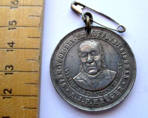 15 yr Commemoration Of Pres. Kruger as President in Lead - Excellent Condition. Very Rare.