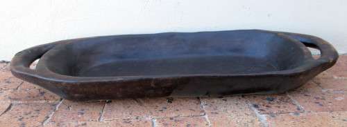 Antique Wooden Handcarved Dough Bowl. 77cm x 30cm