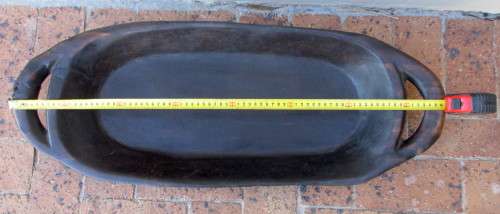 Antique Wooden Handcarved Dough Bowl. 77cm x 30cm