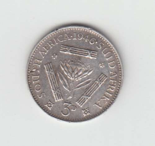 1946 SA Union Silver Three Pence