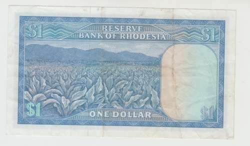 1978 Rhodesia One Dollar Banknote