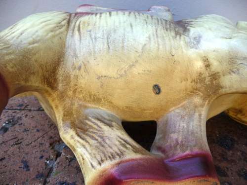 Large Vintage Ceramic Occupied Japan Donkey Planter.  So Cute. Dimension 32x19cm