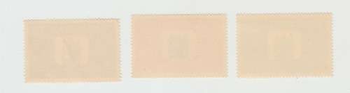 Set of Three Arms of Rhodesia Stampd