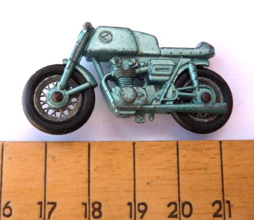 1960`s Matchbox Die Cast Honda Motorbike 47 cm Rubber Wheels