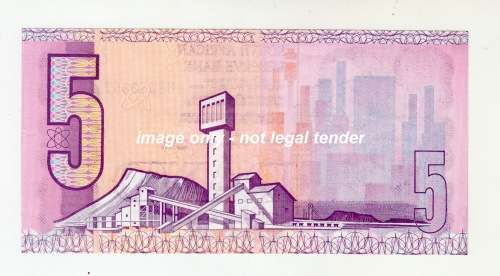 1990 South African Five Rand Note - C L Stals UNC
