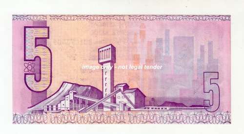 1990 South African Five Rand Note - C L Stals UNC