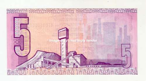 1990 South African Five Rand Note - C L Stals UNC