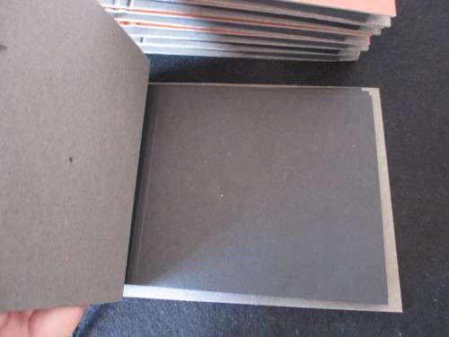 Lot of 7 Vintage Black Page Photo/Scrapbook albums. Each 24 pages. 16x12cm