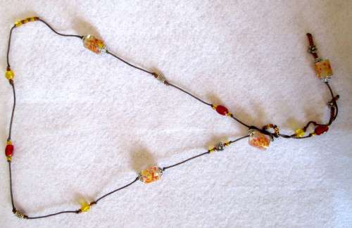 Versitile Bead Necklace. 100cm.